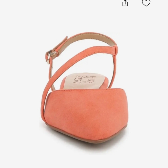 Naturalizer Women's Hawaii Apricot Suede Flats Size 9.5 - Picture 13 of 13